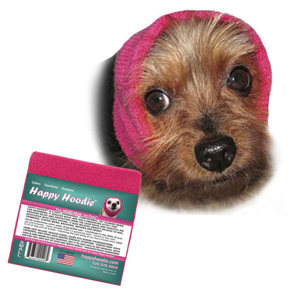 HOTHappy Hoodie The Original Dog & Cat Calming Band - American Brand - Anxiety Relief/Noise Protection - Grooming - Thunder - Fireworks (Large, Black) - Since 2008