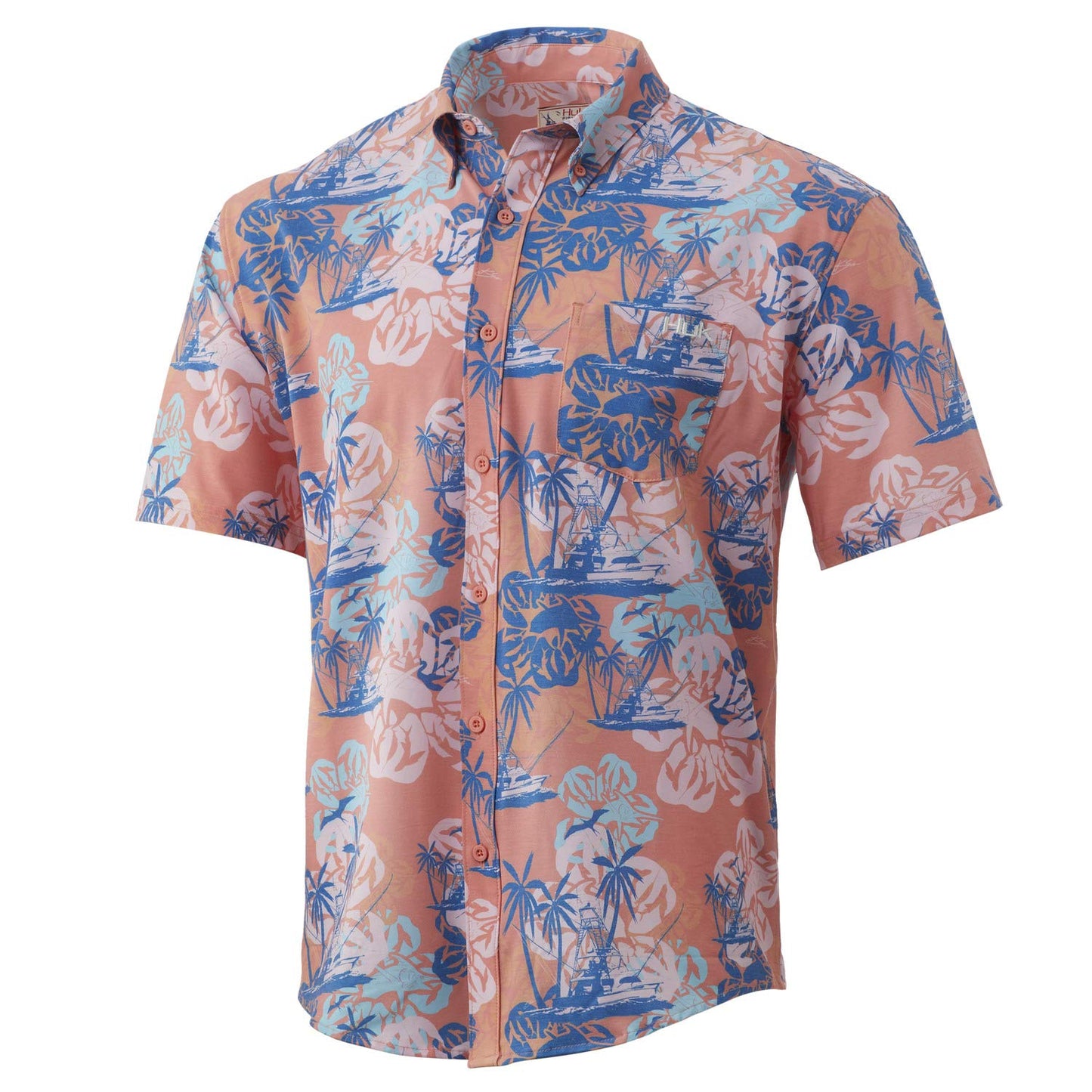 HOTHUK Mens Kona Short Sleeve Shirt | Performance Button Down