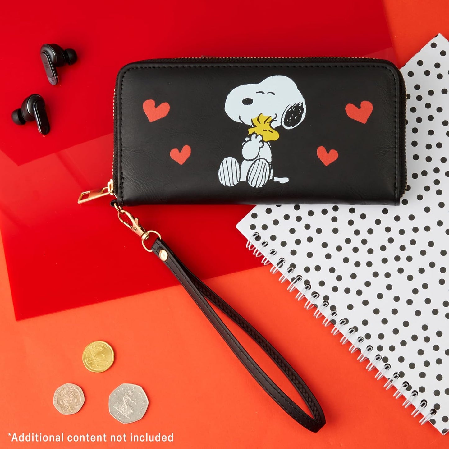 HOTPeanuts Snoopy Womens Wallet, Zip Around Card Slots Coin Pocket - Gifts for Her