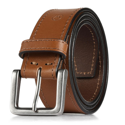 HOTWrangler Men’s Leather Belt, Country Casual Every Day Belt for Jeans