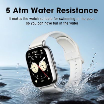 HOTXiaomi Redmi 5 Lite Smart Watch, Step Counter Watch for Women Men with 2" LCD Large Display, 140 Sports Modes, 5ATM Waterproof (Lite-Light Gold)