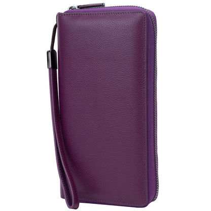 HOTBveyzi Women RFID Blocking Wallet Leather Zip Around Phone Clutch Large Capacity Ladies Travel Purse Wristlet