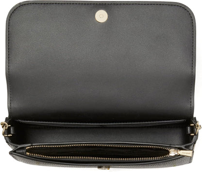 HOTkate spade new york Ava Pebbled Leather Flap Chain Wallet, Black