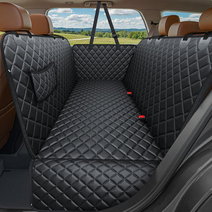 HOTURPOWER Dog Car Seat Cover for Pets 100% Waterproof Seat Cover Hammock 600D Heavy Duty Scratch Proof Nonslip Durable Soft Back Seat Covers for Cars and SUVs
