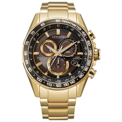 HOTCitizen Men's Eco-Drive Sport Luxury PCAT Chronograph Watch