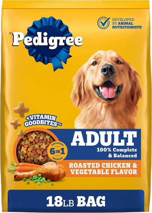 HOTPedigree Complete Nutrition Dry Dog Food, Chicken & Vegetable, 18 lb