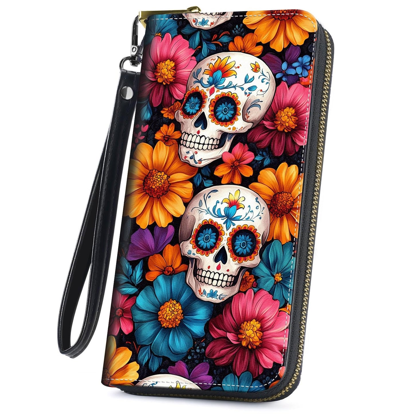 HOTCute Wallets for Women Girls, Large Capacity PU Leather RFID Blocking Clutch Purse with Wristlet