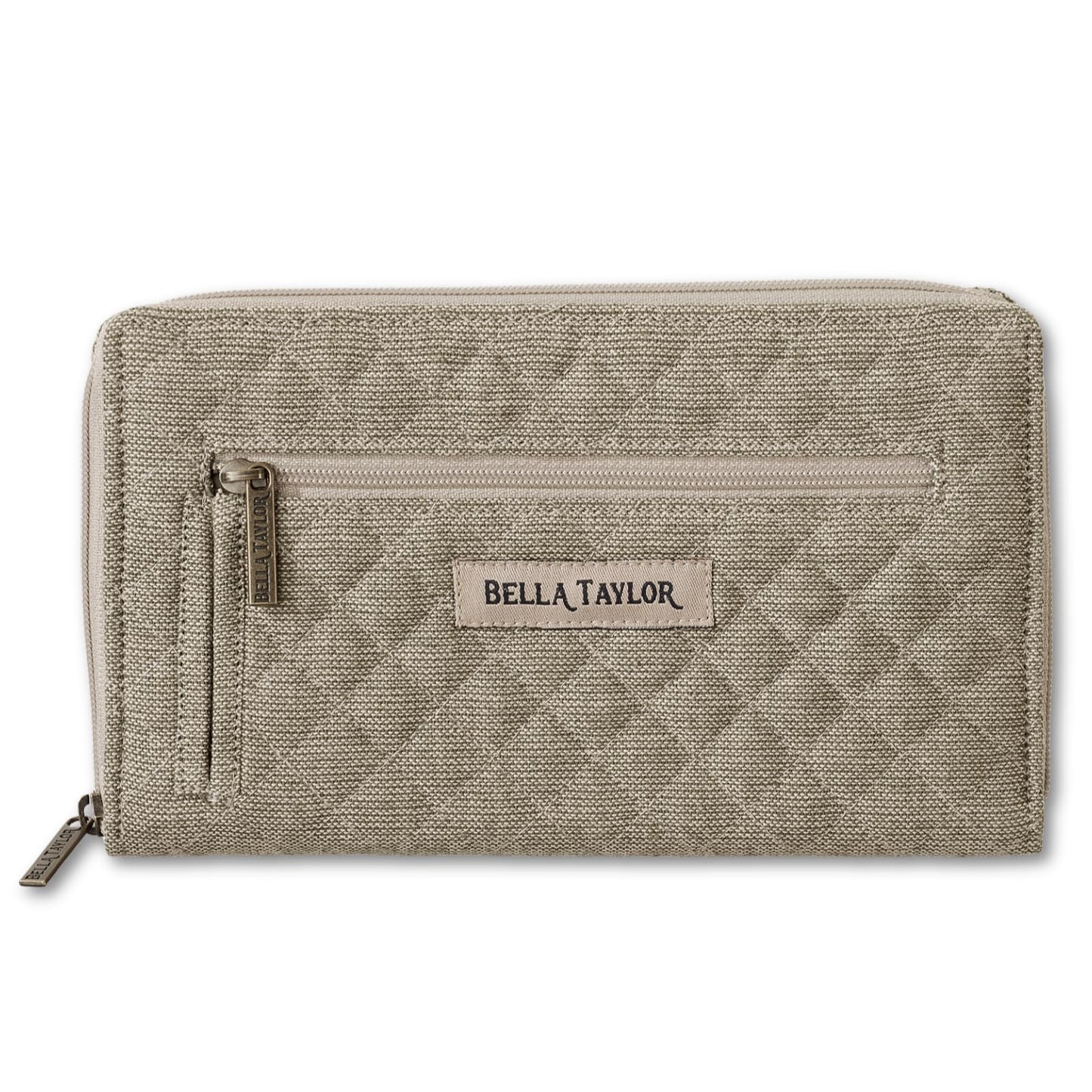 HOTBella Taylor Wrist Strap Wallet, Quilted Wristlet for Women | Lightweight, RFID blocking wristlet wallet, 11 card organizer, 4 cash/receipt slots, secure zipper, holds more, stays slim
