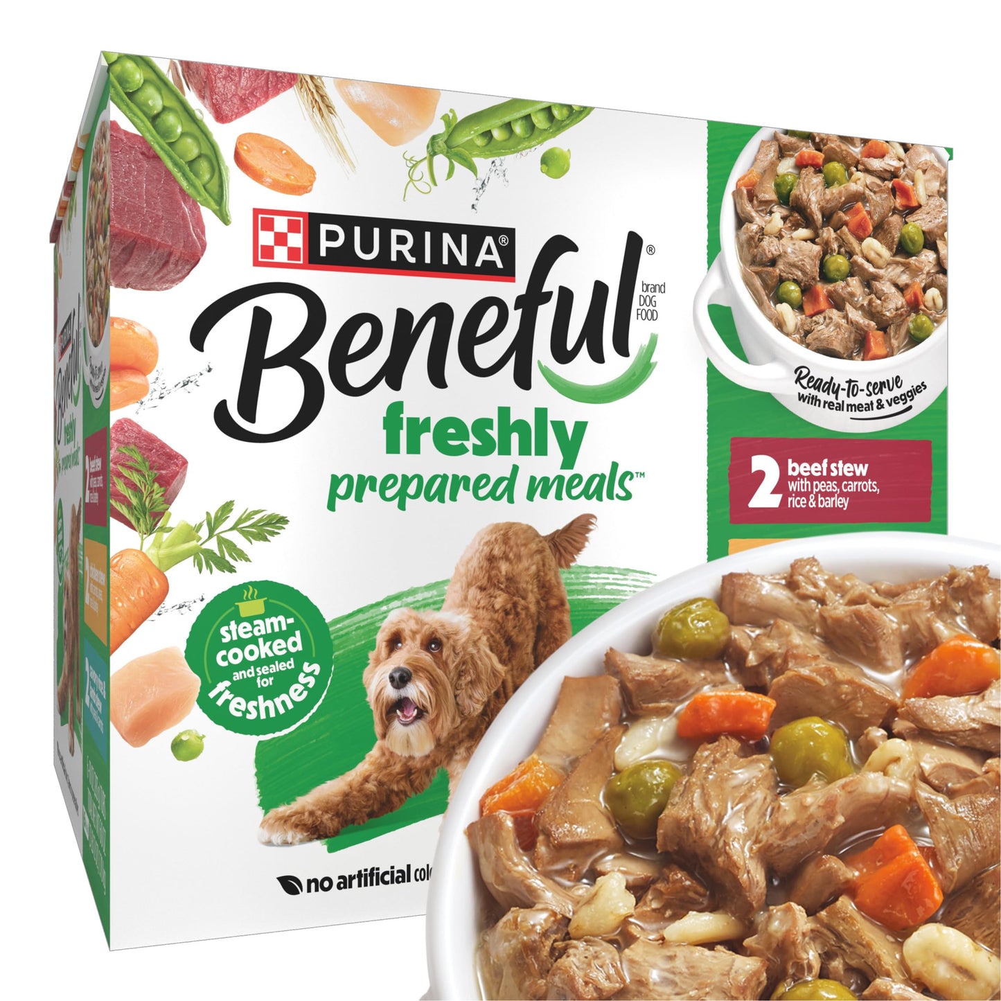 HOTPurina Beneful Gravy Wet Dog Food Variety Pack, Prepared Meals Stew - (12) 10 oz. Tubs