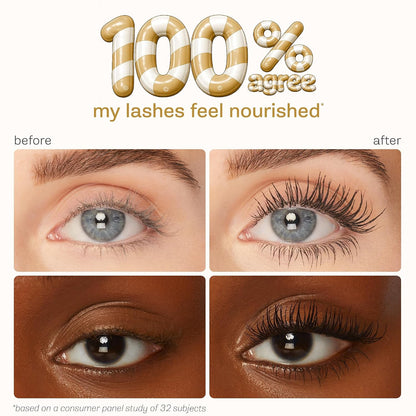 HOTtarte tartelette XL tubing mascara – Lash Extensions in a Tube with Peptide, Extra-Bold Buildable Lifted Length & Volume, Smudge-Proof Longwear, Easy-to-Remove, Vegan & Cruelty-Free