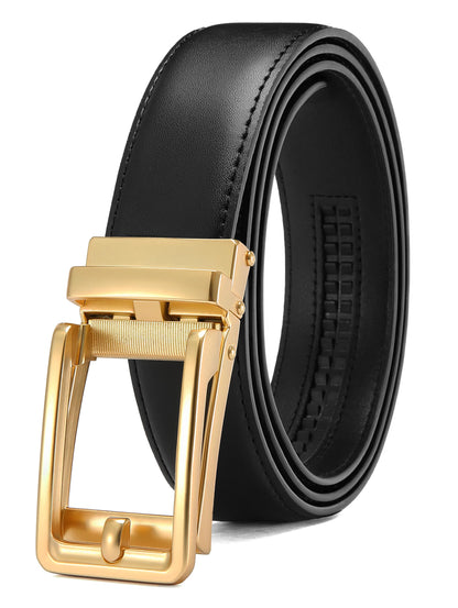 HOTCHAOREN Click Belts for Men - Mens Ratchet Belt 1 3/8" for Dress Pants - Perfect Companion to Men's Oxfords