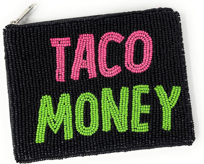 HOTTaco Money Coin Purse Pouch, Small Wallets for Her, Gift Card Pouch, Birthday Gifts, Taco Lover Must Have, Small Pouch