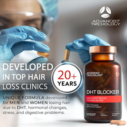 HOTDHT Blocker - Hair Growth Supplement for Genetic Thinning for Men and Women | Guaranteed, Backed by 20 Years of Experience in Hair Loss Treatment Clinics