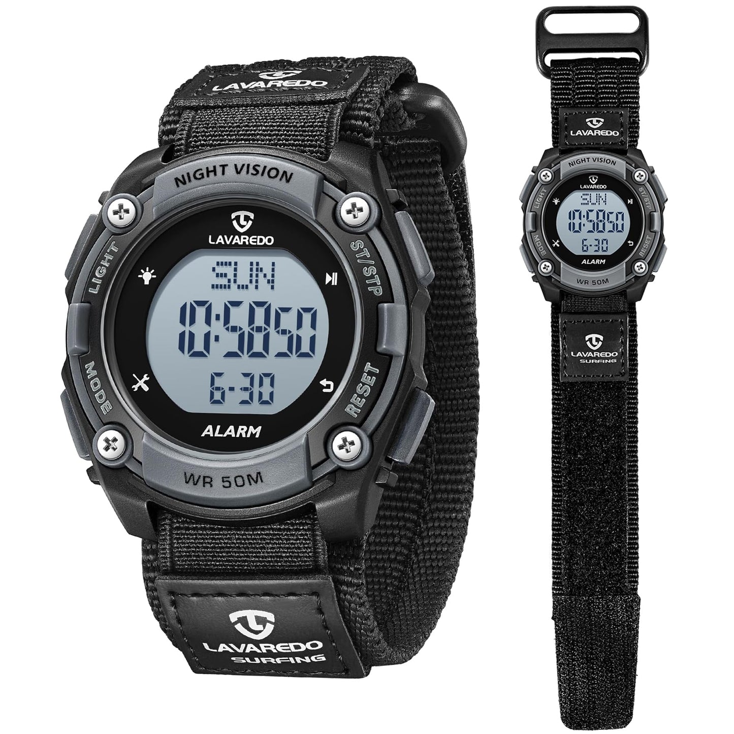 HOTBEN NEVIS Mens Digital Watch, Outdoor Sport Waterproof Watches for Men with Alarm Calendar Stopwatch Chronograph Back Light