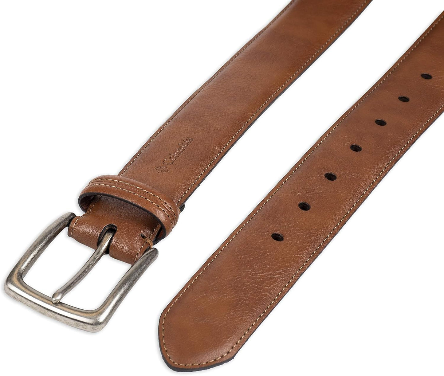 HOTColumbia Men's Casual Everyday Leather Belt – Jeans, Chinos and Daily Wear