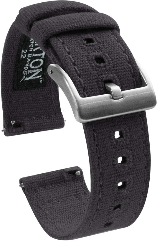 HOTBARTON Canvas Quick Release Watch Band Straps