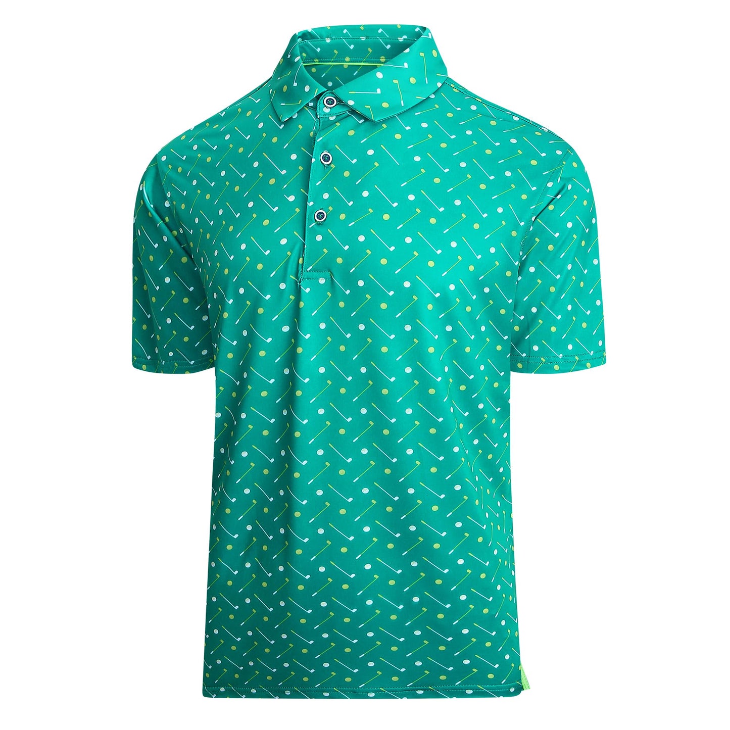 HOTDamipow Premium Golf Shirts for Men Dry Fit Performance Polo Short Sleeve Collared Shirt