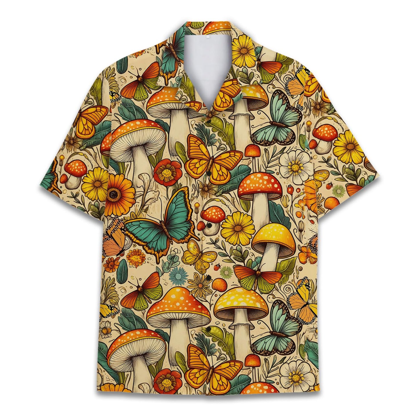 HOTTropical Bigfoot Hawaiian Shirts for Men Women, Sasquatch Summer Beach Button Down Short Sleeve