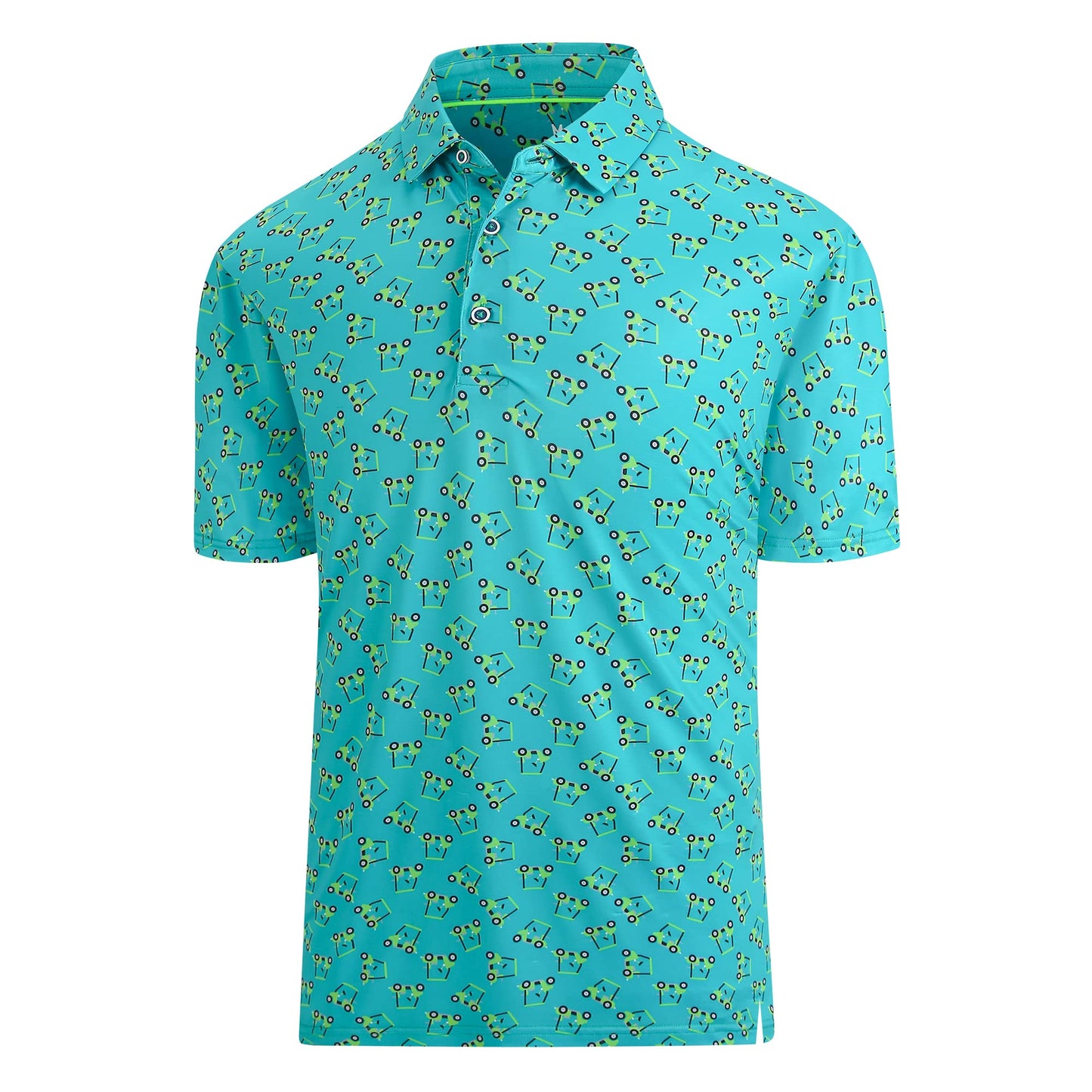 HOTDamipow Premium Golf Shirts for Men Dry Fit Performance Polo Short Sleeve Collared Shirt