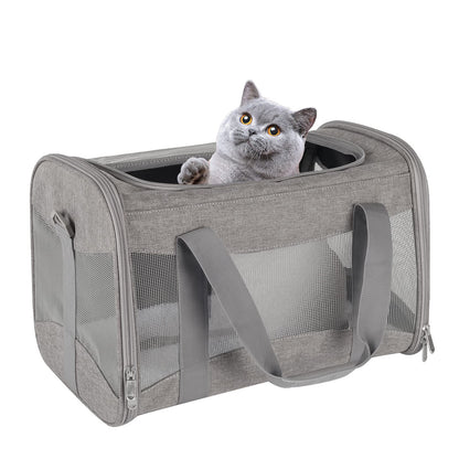 HOTCat Dog Carriers Soft-Sided Pet Carrier Large Cats for Medium Big Cat Small Dog Puppy up to 16lbs TSA Airline Approved Animal Collapsible Cat Carrier Carriers Travel Carrier Cat Bag (17x11x11)