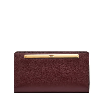 HOTFossil Women's Liza Leather Slim Bifold Wallet for Women