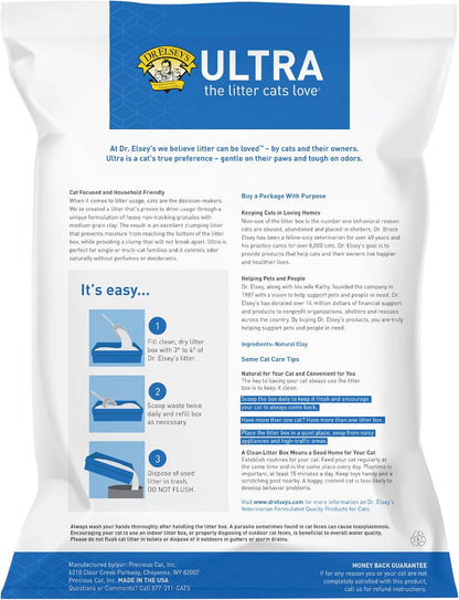 HOTDr. Elsey's Ultra Unscented Clumping Clay Cat Litter 18 lb Bag