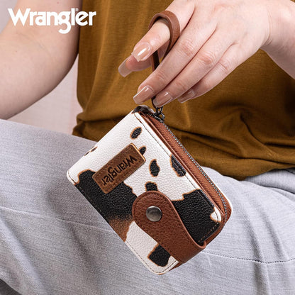 HOTMontana West X Wrangler Credit Card Holder Small Wallets for Women Compact Credit Card Case With Smooth Zipper and ID Window