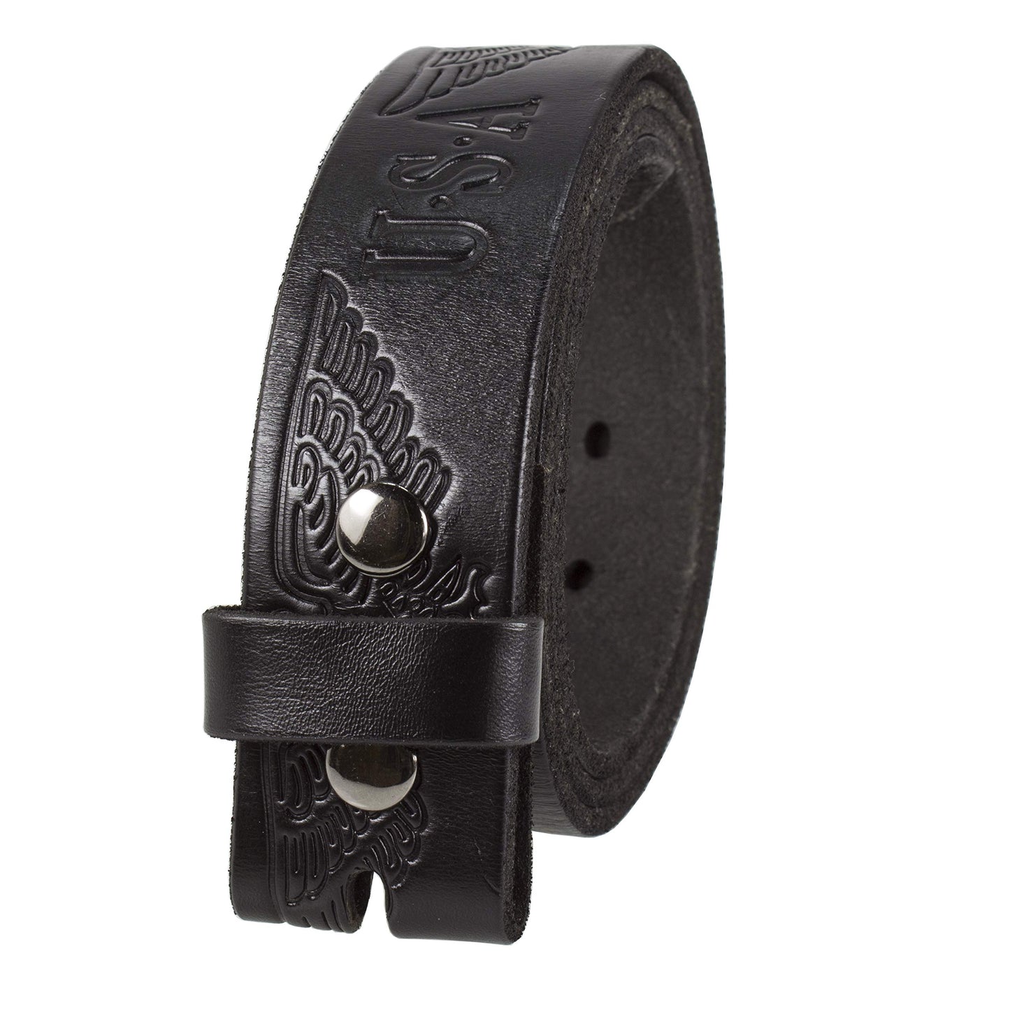 HOTGelante Genuine Full Grain Leather Belt Strap without Belt Buckle