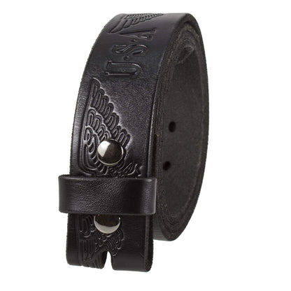 HOTGelante Genuine Full Grain Leather Belt Strap without Belt Buckle