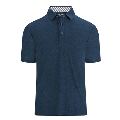 HOTAlex Vando Mens Golf Shirt Moisture Wicking Quick-Dry Short Sleeve Polo | UPF40,Soft & stretch,Sweat resistant,Multi-scene sports & office apparel