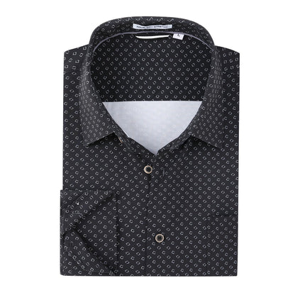 HOTAlex Vando Mens Printed Dress Shirts Regular Fit Casual Button Down Shirt | Wrinkle resistant, Machine washable, Contrast on inner collar & cuff, True-to-size cut, Business & Daily, Easy outfit pairing