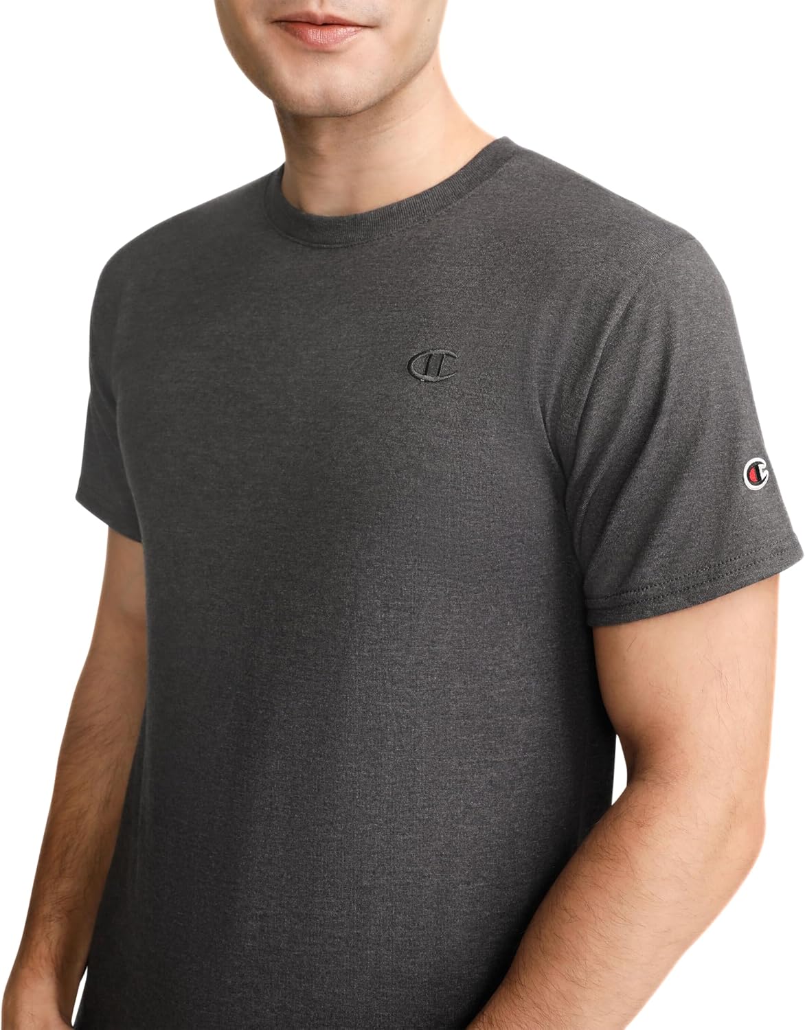 HOTChampion Men's Classic Short Sleeve T-Shirt, Standard Fit, Midweight 100% Cotton, Available in Regular and Big & Tall