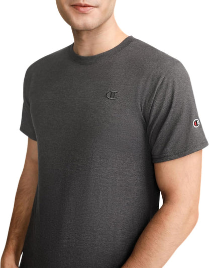 HOTChampion Men's Classic Short Sleeve T-Shirt, Standard Fit, Midweight 100% Cotton, Available in Regular and Big & Tall