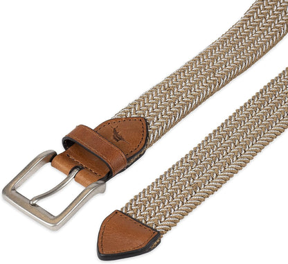 HOTTommy Bahama Men's Two Tone Stretch Web Belt