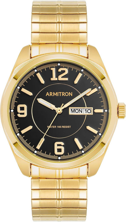 HOTArmitron Men's Day-Date Function Expansion Band Watch, 20-4591