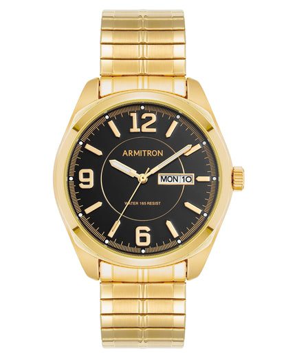 HOTArmitron Men's Day-Date Function Expansion Band Watch, 20-4591