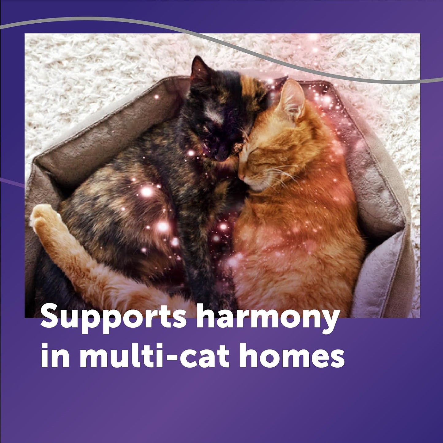 HOTFELIWAY Optimum Cat Calming Pheromone Diffuser Kit | Advanced Support to Help Reduce Urine Spraying, Scratching, Fighting & Hiding Due to Stress. 30-Day Diffuser Supply