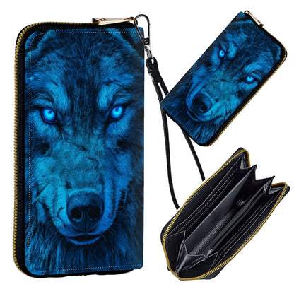 HOTWomen's Wristlet Wallets for Ladies, RFID Blocking Leather Zipper Handbag Clutch Purse Money Holder Organizer for Travel Shopping, Ocean Octopus