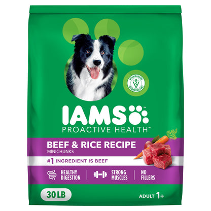 HOTIAMS Proactive Health Adult Minichunks Dry Dog Food, Chicken, 30 lb | Real chicken #1 ingredient, no fillers, natural fiber & prebiotics, Omega-6 fatty acids, antioxidants for immune support