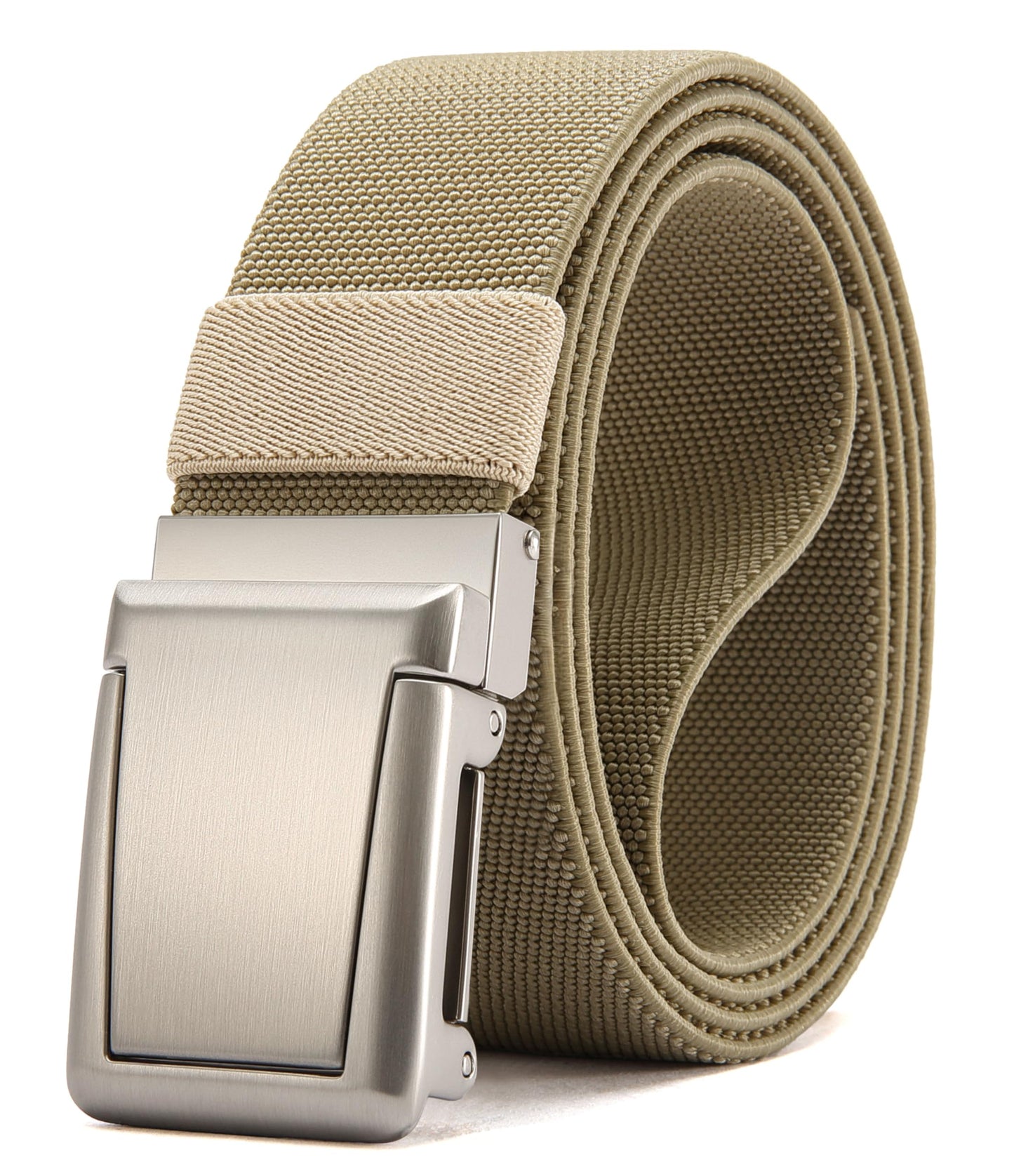 HOTCHAOREN Tactical Belt Men - 1.5" Stretch Work Belt with Zin Alloy Buckle | Quick Release Flip Buckle, Heavy Duty for Military EMT EMS Hiking, Stretchy Nylon