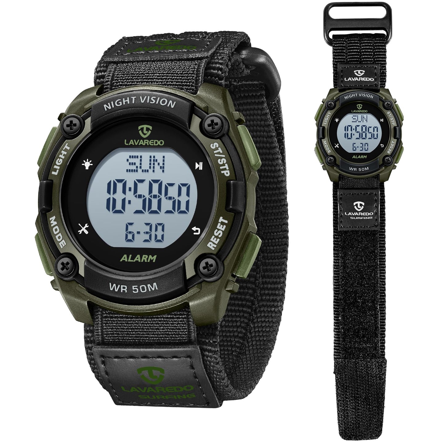 HOTBEN NEVIS Mens Digital Watch, Outdoor Sport Waterproof Watches for Men with Alarm Calendar Stopwatch Chronograph Back Light