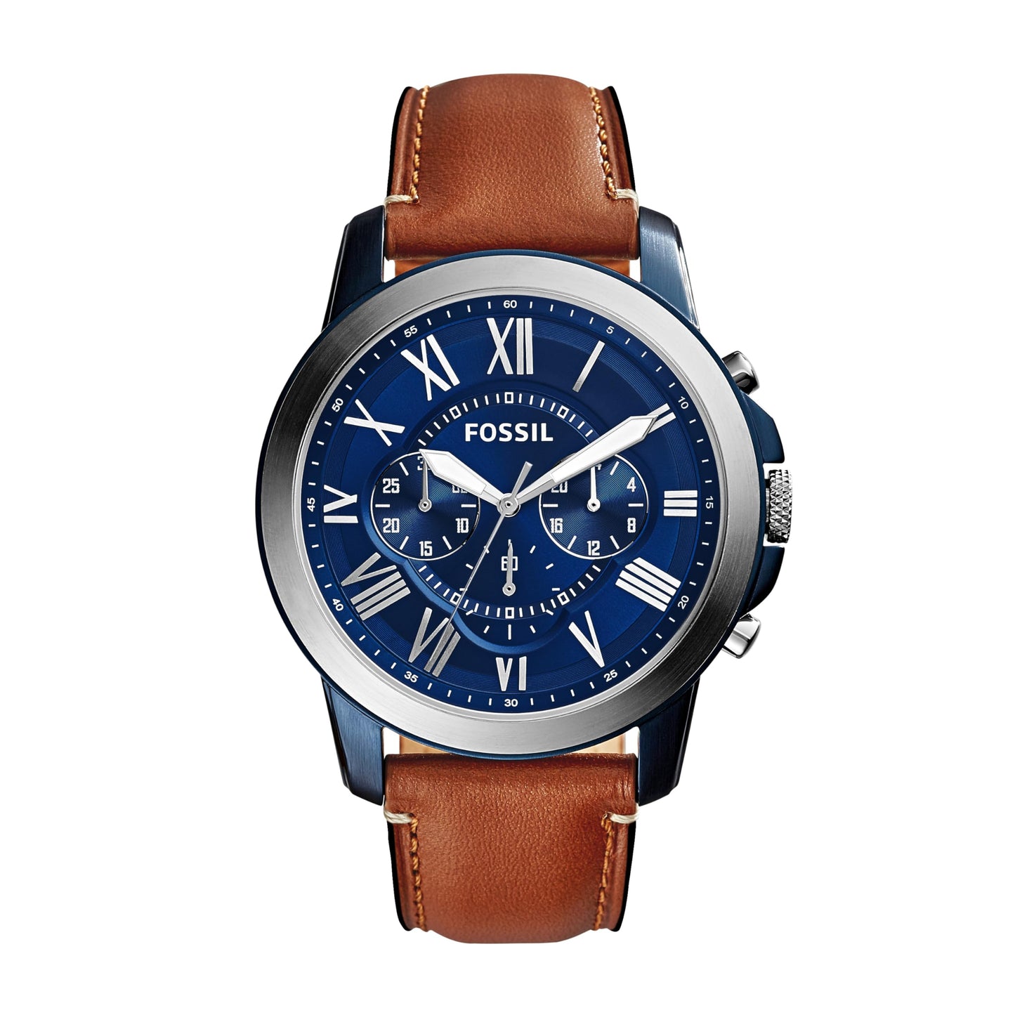 HOTFossil Men's Watch, Grant Quartz Stainless Steel Chronograph Watch for Men