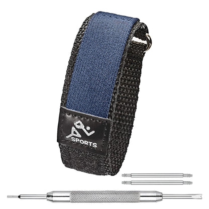 HOTAlpine Sporty Nylon Watch Band | Waterproof Velcro Quick Release Watch Bands | Lightweight & Adjustable Watch Straps for Men |Replacement Watch Band Compatible with Regular & Smart Watches