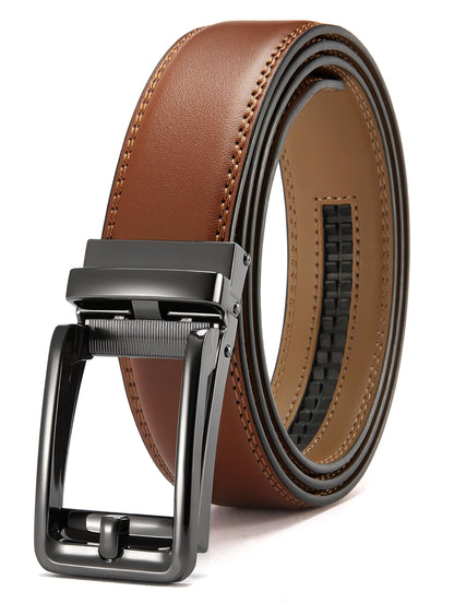 HOTCHAOREN Click Belts for Men - Mens Ratchet Belt 1 3/8" for Dress Pants - Perfect Companion to Men's Oxfords