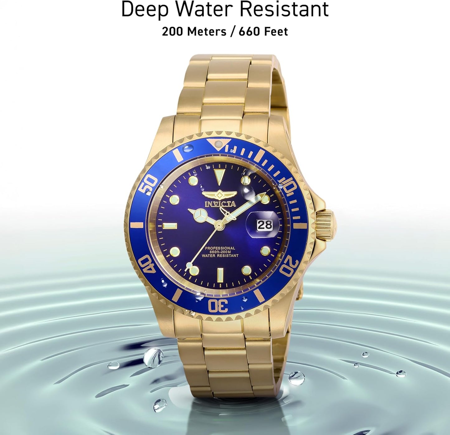 HOTInvicta Men's Pro Diver Quartz Watch with Stainless Steel Strap
