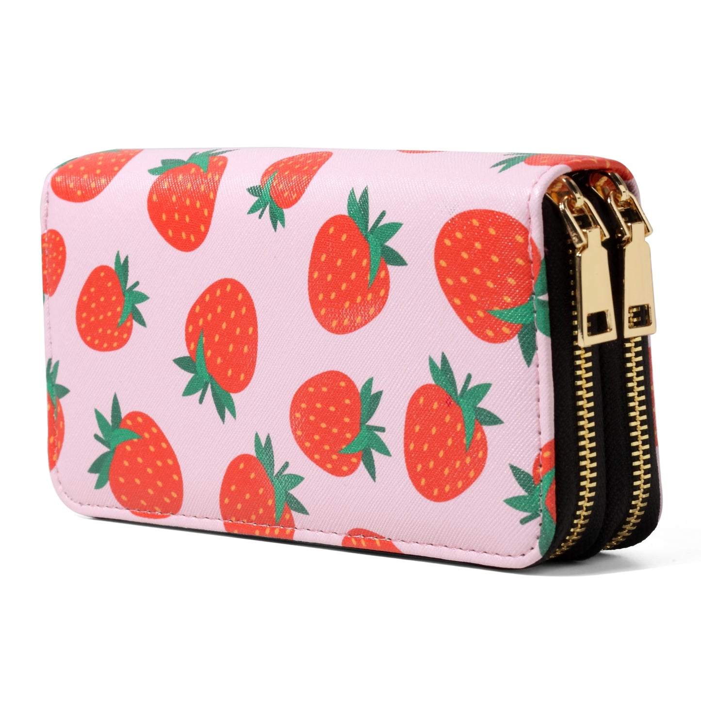 HOTCheckered Wallets for Women Cute Large Capacity Black White Plaid Purse 2 Zippers Credit Card Holder (checkered)