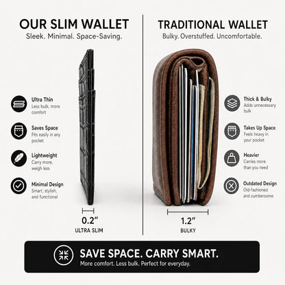 HOTCrocodile Print Slim Cardholder, Women's Wallet, Leather Texture Card Holder (black)