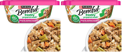 HOTPurina Beneful Gravy Wet Dog Food Variety Pack, Prepared Meals Stew - (12) 10 oz. Tubs