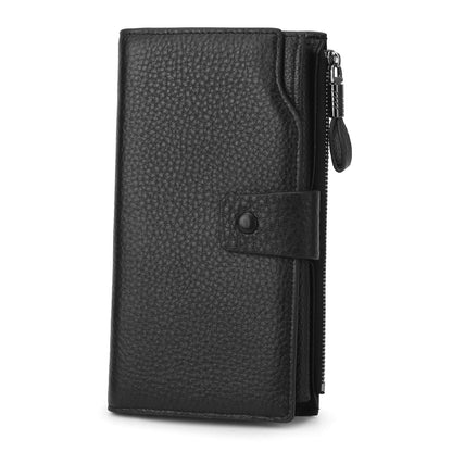 HOTYALUXE Women's Genuine Leather Wallet RFID Blocking Multi Card Holder with Cell Phone Pocket Mothers Day Gifts