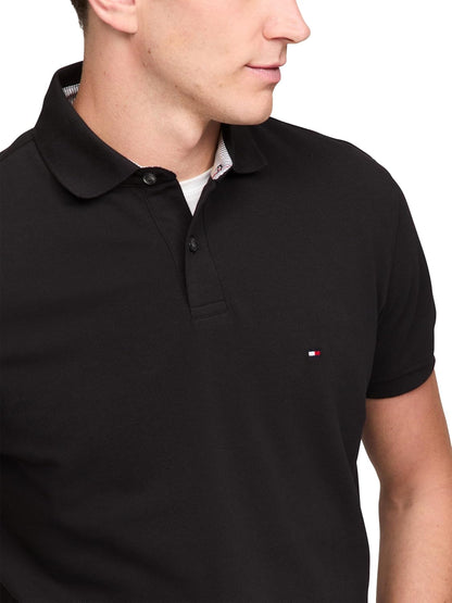 HOTTommy Hilfiger Men's Short Sleeve Polo Shirts in Classic Fit with Stretch and Organic Pique Cotton